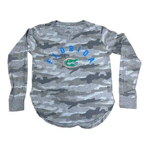 Florida Gators Camo Long Sleeve Shirt Three Square Small Womens University of FL